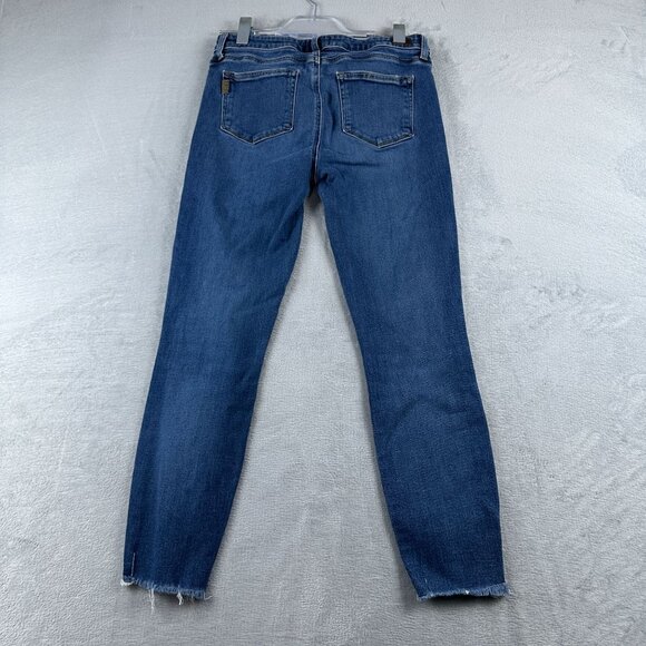 Paige Skinny Jeans Womens Size 30 Verdugo Ankle Raw Hem Stretch Mid Rise Blue - Picture 2 of 12